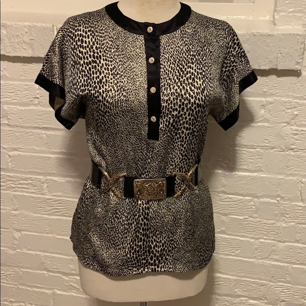 Escada Animal Print Blouse